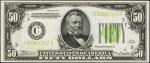 Friedberg 2102-Clgs. 1934 $50  Federal Reserve Note. Philadelphia. PMG Superb Gem Uncirculated 67 EP