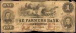 Pottsville, Pennsylvania. Farmers Bank. May 4, 1861. $1. Good.
