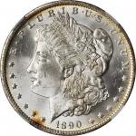 1890-O Morgan Silver Dollar. MS-64 (NGC).