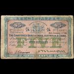 CHINA--FOREIGN BANKS. Chartered Bank of India, Australia & China. $5, 2.1.1928. P-S202.