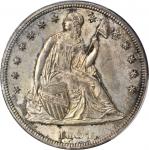 1854 Liberty Seated Silver Dollar. OC-1. Rarity-3+. MS-64+ (PCGS).