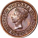 Ceylon, 1/4 cent, copper proof, 1891 (Proof-only date), weight 1.24gNGC PF 63BN, Cert. # 3957226-002