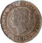 CANADA. Cent, 1859/8. London Mint. Victoria. PCGS AU-50.