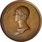 1852 Henry Clay Memorial Medal. By Charles Cushing Wright. Julian PE-8, Satterlee-120. Bronze. Speci