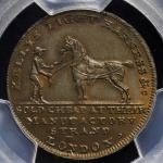 GREAT BRITAIN George III ジョージ3世(1760~1820) Token 1/2Penny ND PCGS-MS64BN トーン UNC+
