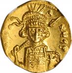 CONSTANTINE IV, 668-685. AV Solidus (4.27 gms), Constantinople Mint. NGC Ch AU, Strike: 4/5 Surface: