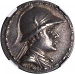 BAKTRIA. Kingdom of Baktria. Eucratides I, ca. 170-145 B.C. AR Tetradrachm (16.86 gms).