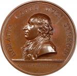 1777 Horatio Gates at Saratoga Medal. Betts-557, Julian MI-2. Bronze, 55.5 mm. SP-64 BN (PCGS).