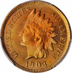 1903 Indian Cent. MS-66 RD (PCGS).
