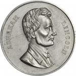 1860 Abraham Lincoln. DeWitt-AL 1860-7B. Aluminum. 39.6 mm. Mint State.