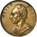 1844 Henry Clay. DeWitt-HC 1844-4. Brass. 43.3 mm. AU-55 (NGC).