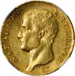FRANCE. 40 Franc, AN 14 (1805)-U. Torino Mint. NGC AU-55.