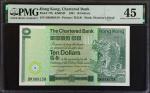 1981年香港渣打银行拾圆。(t) HONG KONG.  The Chartered Bank. 10 Dollars, 1981. P-77b. PMG Choice Extremely Fine