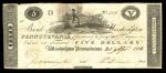 Pennsylvania. Washington . Bank of Washington. $5. 1815. (PA-690 G16a) Fully issued. No.305. Washing
