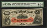CANADA. Commercial Bank of Newfoundland. 2 Dollars, 1888. CH #185-18-02. PMG Very Fine 30 EPQ.