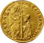 ITALY. Venice. Zecchino, ND (1741-52). Pietro Grimani. PCGS Genuine--Scratch, AU Details Gold Shield