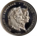 FRANCE. Napoleon III/Rouen Horse Show Silver Medal, 1868. PCGS SPECIMEN-62 Gold Shield.