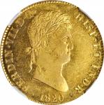 SPAIN. 4 Escudos, 1820-M GJ. Madrid Mint. Ferdinand VII. NGC AU-58.