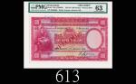 1933年香港上海汇丰银行一百圆样票，票顶手写注释，少见年份大圣书罕品1933 The Hong Kong & Shanghai Banking Corp $100 Specimen (Ma H31)