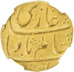 MUGHAL: Shah Alam Bahadur, 1707-1712, AV mohur, Shahjahanabad, AH1120 year 2, KM-354.4, NGC graded M