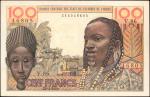 WEST AFRICAN STATES. Banque Centrale des Etats de lAfrique de lOuest. 100 Francs, 1959. P-2a. About 
