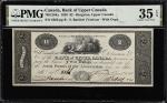 CANADA. Bank of Upper Canada. 2 Dollars, 1820. CH #765-12-04a. PMG Choice Very Fine 35 EPQ.