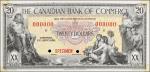 CANADA. The Canadian Bank of Commerce. 20 Dollars, 1935. CH# 75-18-10s. Specimen. Uncirculated.