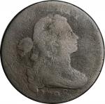 1798 Draped Bust Cent. S-166. Rarity-1. Style II Hair. Good-4, Porous.