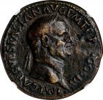 VESPASIAN, A.D. 69-79. AE Sestertius (23.67 gms), Rome Mint, ca. A.D. 71. NGC Ch VF, Strike: 5/5 Sur