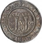 MEXICO. Cob 4 Reales, ND (1542-55)-G M. Mexico City Mint. Carlos & Johanna. PCGS AU-55.