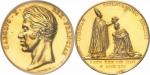Charles X (1824-1830). Médaille en or célébrant le sacre du 29 mai 1825, par Gayard.