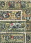 El Banco Nacional de Mexico, a selection comprising 1 (2), 5 (2), 10, 20 (2) and 50 (2) Pesos, 1901-