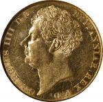 GREAT BRITAIN. 2 Pounds, 1823. London Mint. George IV. NGC AU-58.