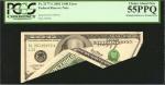 Fr. 2177-L. 2001 $100 Federal Reserve Note. San Francisco. PCGS Currency Choice About New 55 PPQ. Mu