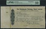 The Queensland National Bank Limited, Australia, specimen £50, 19--, serial number C501/502, this pa