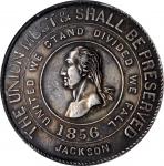 1856 Buchanan, Breckinridge Campaign Medal. Musante GW-155, Baker-380A, Dewitt-JB 1856-2. Silvered W