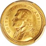 1903 Louisiana Purchase Exposition Gold Dollar. Jefferson Portrait. AU-58 (PCGS).