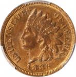 1886 Indian Cent. Type II Obverse. AU Details--Cleaned (PCGS).