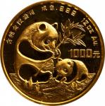 1986年熊猫纪念金币12盎司 完未流通 CHINA. Gold 1000 Yuan (12 Ounce), 1986