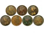 1866-1901年香港一仙铜币7枚