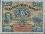 National Bank of Scotland Limited, £1, 12 November 1917, serial number K323-195, blue on yellow and 