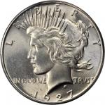 1927 Peace Silver Dollar. MS-65+ (PCGS). CAC.