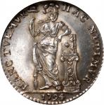 NETHERLANDS WEST INDIES. 1/4 Gulden, 1794-W. Utrecht Mint. NGC MS-65.
