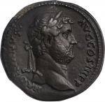 HADRIAN, A.D. 117-138. AE Sestertius, Rome Mint, ca. A.D. 134-138. NGC EF.