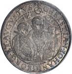 GERMANY. Saxony. Taler, 1600-HB. Christian II, Johann Georg & August (1591-1611). PCGS Genuine--File