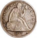 1859-O Liberty Seated Silver Dollar. VF Details--Tooled (PCGS).