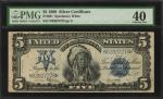 Fr. 281. 1899 $5 Silver Certificate. PMG Extremely Fine 40.