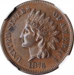 1876 Indian Cent. AU-55 BN (NGC).