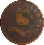 1786 New Jersey Copper. Maris 24-M, W-4960. Rarity-7+. Wide Shield. VG-10 (PCGS).