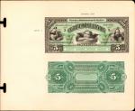 COLOMBIA. Banco de la Unión - Palau, Corrales & Comp’A. 5 Pesos, January 1, 1883. P-S861p. Archival 